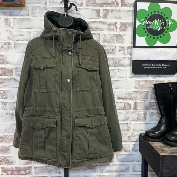 Lucky Brand Olive Jacket women’s large - Picture 5 of 10